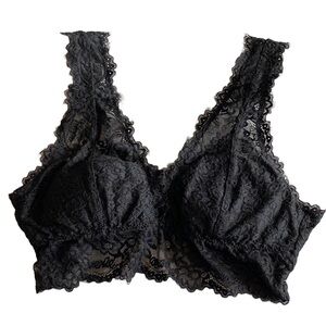 Aerie Real Good Black Lace Bra Size Small
